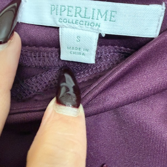 Piperlime Collection Plum Ruffle Mini Skirt – Size Small - Picture 2 of 2